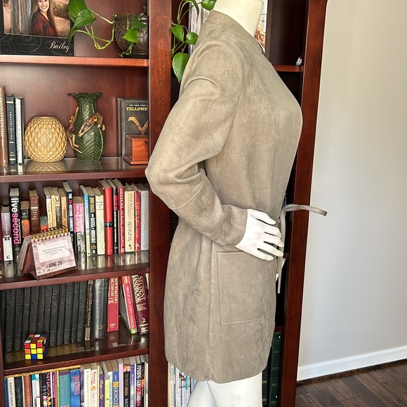 NWT H&M Faux Suede Open Jacket - Picture 5 of 11